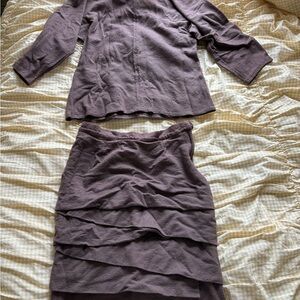 Brown wool matching set vintage
